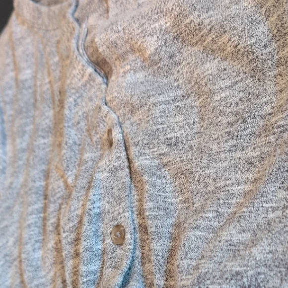 LOFT Gray Casual V-Neck Dolman Sleeve Dress - Picture 7 of 7